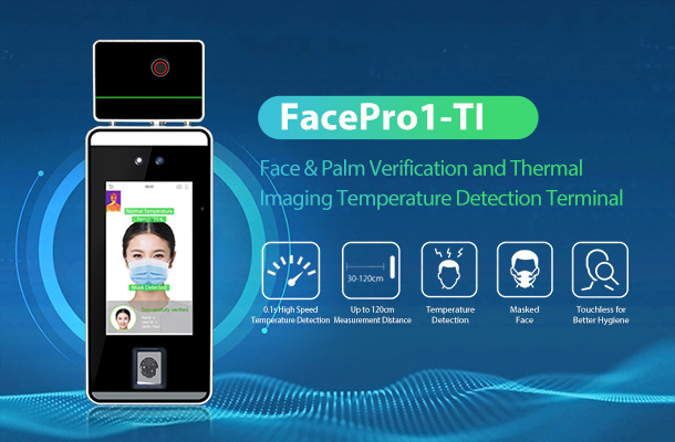Face & Palm Verification Terminal combines Temperature Detection Module